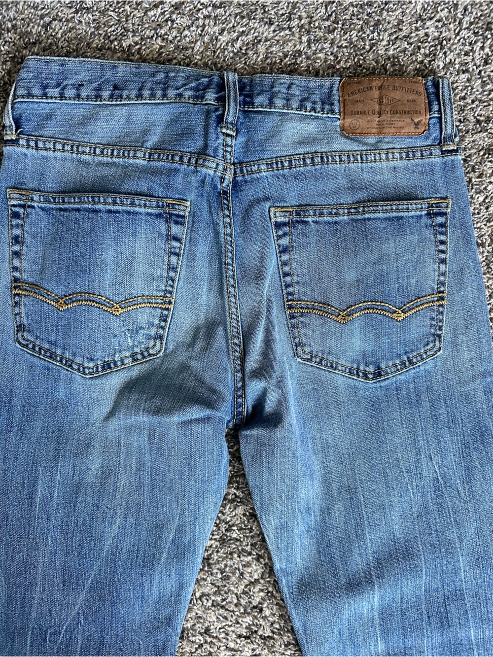American Eagle Men’s Core Flex Relaxed Straight Leg Jeans 29x30 - Picture 5 of 6